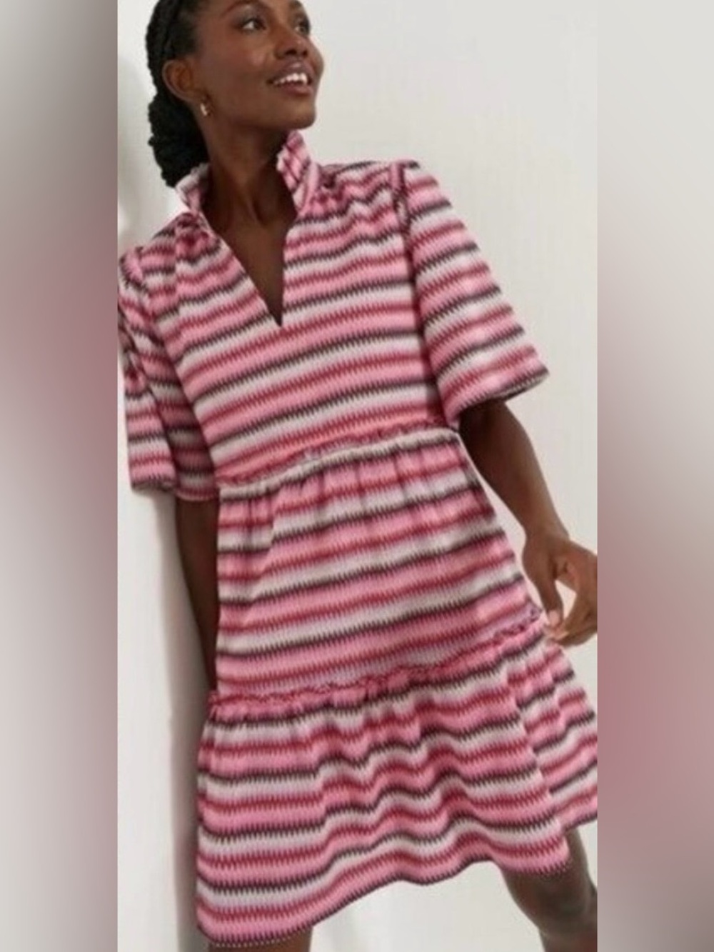 Tuckernuck Zigzag Pattern Dress